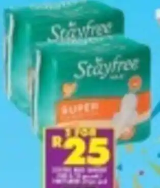Shoprite Stayfree Sanitary Pads offer