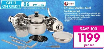 17-Piece Stainless Steel Cookware Set