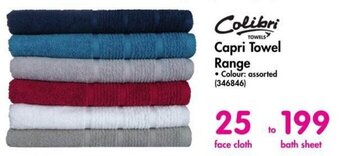 Colibri Capri Towel Range