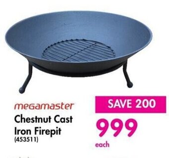 Makro Megamaster Chestnut Cast Iron Firepit offer