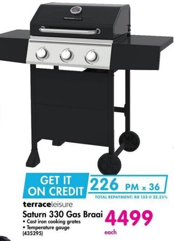 Makro terraceleisure Saturn 330 Gas Braai offer