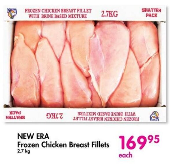 NEW ERA Frozen Chicken Breast Fillets 2.7kg offer at Makro