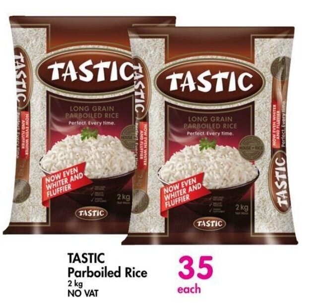 TASTIC Parboiled Rice 2 kg offer at Makro