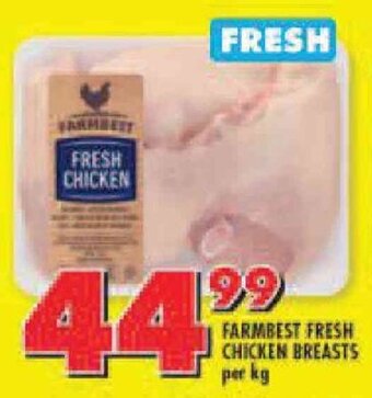 Shoprite FARMBEST FRESH CHICKEN BREASTS per kg offer