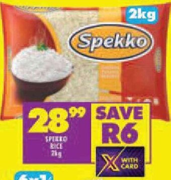 Shoprite Spekko Rice 2kg offer