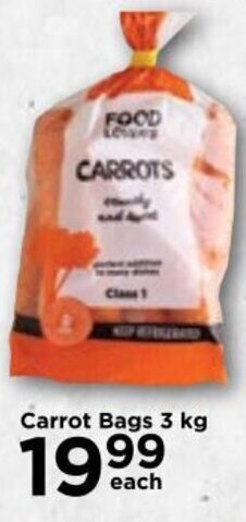 Food Lover's Market Carrot Bags 3 kg offer