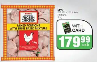 SuperSpar SPAR IQF Mixed Chicken Portions 5 kg offer