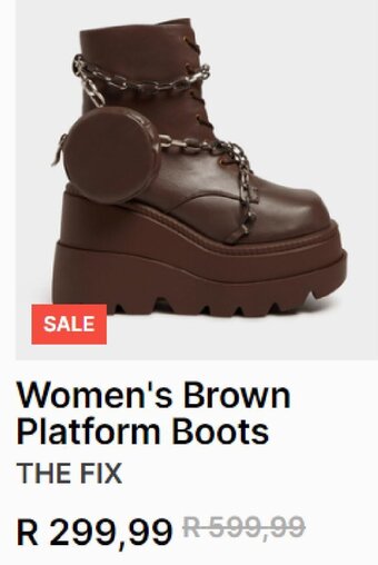 Women's Brown Platform Boots THE FIX