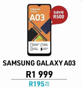Hi SAMSUNG GALAXY A03 offer