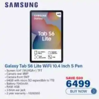 Incredible Connection Samsung Galaxy Tab S6 Lite WiFi 10.4 Inch S Pen offer