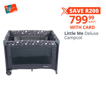 Checkers Little Me Deluxe Campcot offer