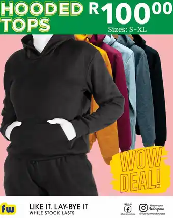 Fashion World Hoodie offer