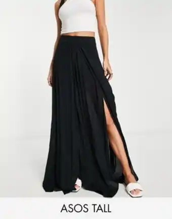 Asos Asos design tall double split beach sarong skirt offer