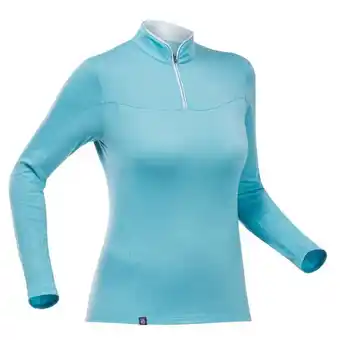 Decathlon Women’s long-sleeved merino zipped neck t-shirt - mt500 offer
