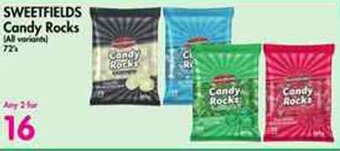 Makro SWEETFIELDS Candy Rocks offer