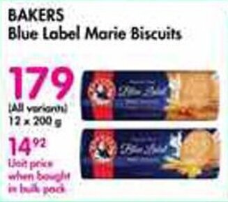 Makro BAKERS Blue Label Marie Biscuits offer