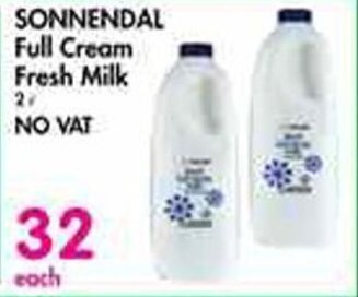 SONNENDAL Full Cream Fresh Milk