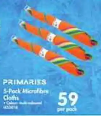 Makro PRIMARIES 5-Pock Microfibre Cloth's offer