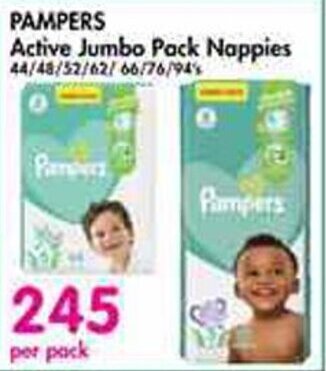 Makro PAMPERS Active Jumbo Pack Nappies offer