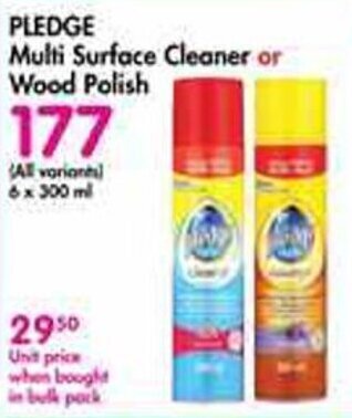 Makro PLEDGE Multi Surface Cleaner or Wood Polish offer