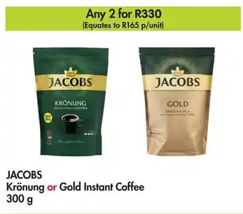 Makro JACOBS Krönung or Gold Instant Coffee 300g offer