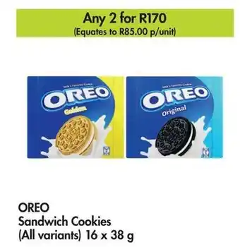 Makro OREO Sandwich Cookies (All variants) 16 x 38 g offer