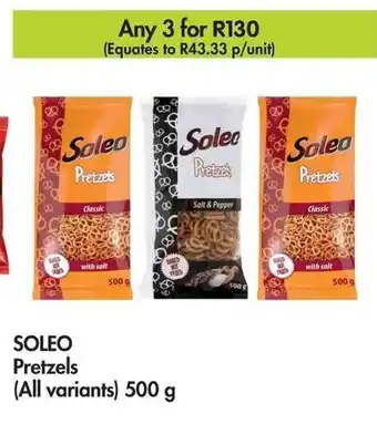 Makro SOLEO Pretzels (All variants) 500 g offer