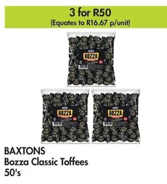 Makro BAXTONS Bozza Classic Toffees 50's offer