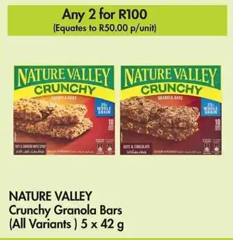 Makro NATURE VALLEY Crunchy Granola Bars (All Variants) 5 x 42 g offer