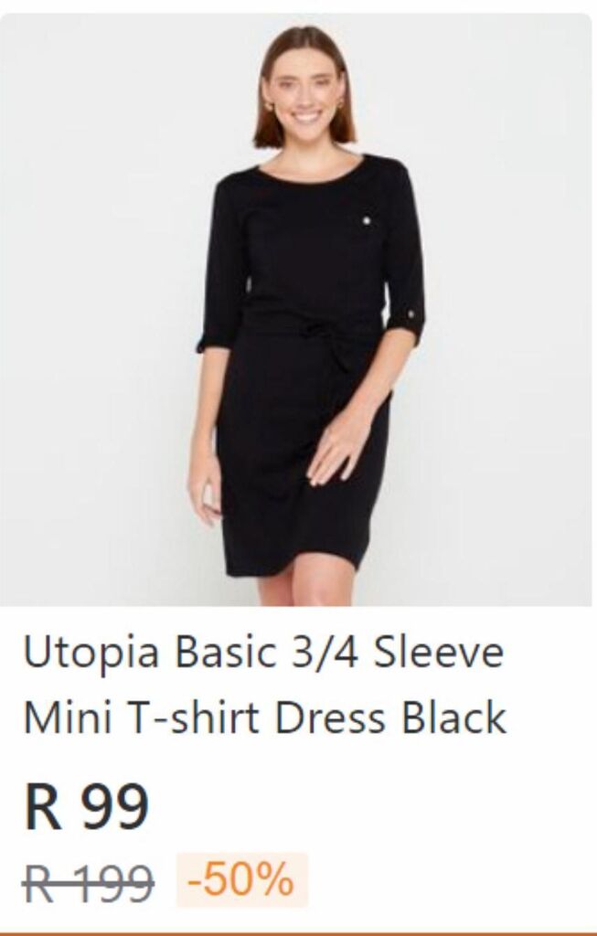 Black dress cheap zando