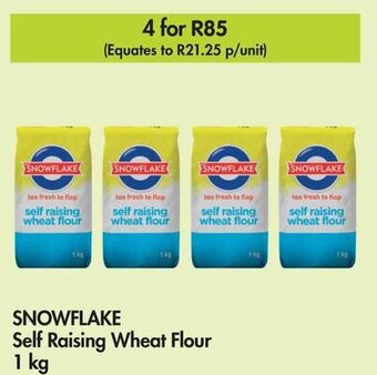 Makro SNOWFLAKE Self Raising Wheat Flour 1 kg offer