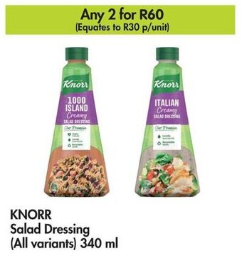 Makro KNORR Salad Dressing (All variants) 340 ml offer