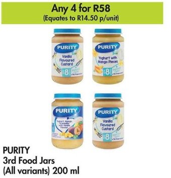 Makro PURITY 3rd Food Jars (All variants) 200 ml offer
