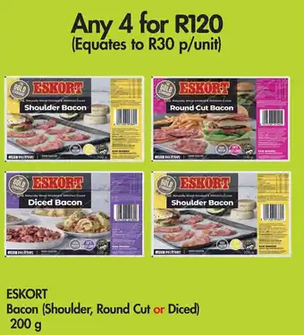 Makro ESKORT Bacon (Shoulder, Round Cut or Diced) 200 g offer
