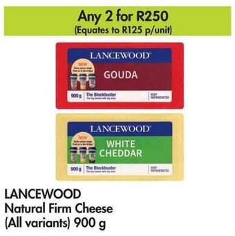 Makro LANCEWOOD Natural Firm Cheese (All variants) 900 g offer