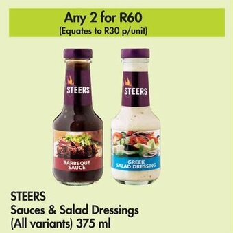 Makro STEERS Sauces & Salad Dressings (All variants) 375 ml offer