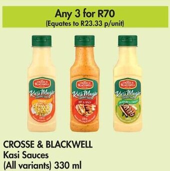CROSSE & BLACKWELL Kasi Sauces (All variants) 330 ml