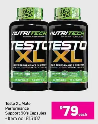 Testo XL Male Performance Support 90's Capsules