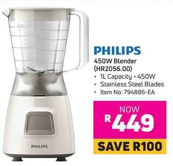 Game Philips 450W Blender (HR2056.00) offer