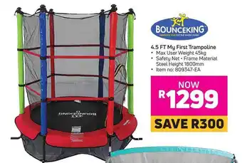 Game Bounceking 4.5 FT My First Trampoline offer
