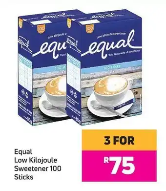 Equal Low Kilojoule Sweetener 100 Sticks