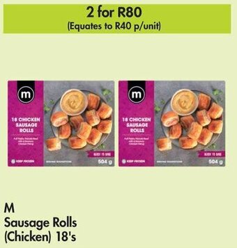 Makro M Sausage Rolls (Chicken) 18's offer