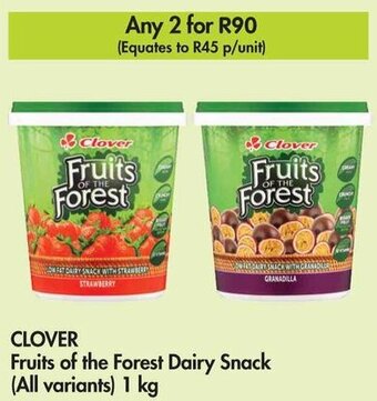 Makro CLOVER Fruits of the Forest Dairy Snack (All variants) 1 kg offer