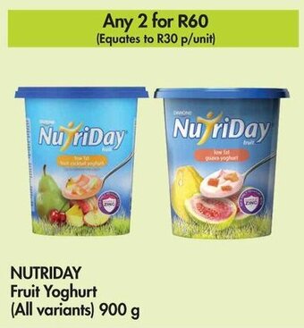 Makro NUTRIDAY Fruit Yoghurt (All variants) 900 g offer