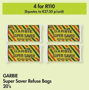 Makro GARBIE Super Saver Refuse Bags 20's offer