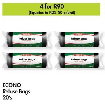 Makro ECONO Refuse Bags 20's offer