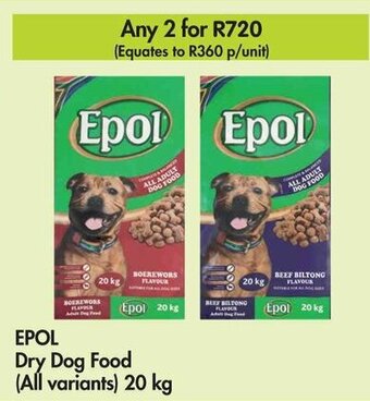 Makro EPOL Dry Dog Food (All variants) 20 kg offer