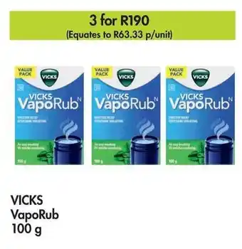 Makro VICKS VapoRub 100g offer