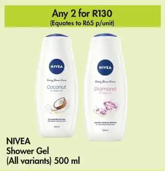 Makro NIVEA Shower Gel (All variants) 500 ml offer