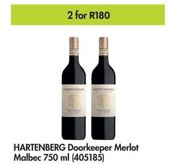 Makro HARTENBERG Doorkeeper Merlot Malbec 750 ml (405185) offer